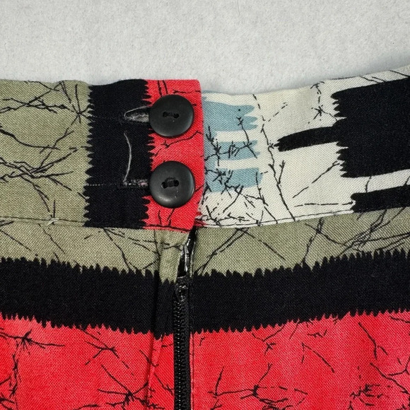 Scoop Faux Wrap Mini Skirt Womens Size Medium Multi Color Pattern - Picture 6 of 7